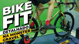 Bike fit detalhado do Edu na Monster Gravel com Cleber Anderson Pedaleria [upl. by Airamas]