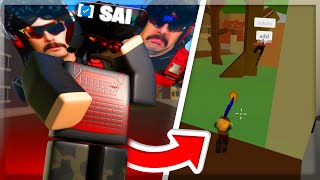 Raiding As DR DISRESPECT In Dahood 🥸 [upl. by Ahsirt]