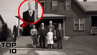 Top 10 REAL Slenderman Sightings We Can No Longer Ignore [upl. by Eartha]