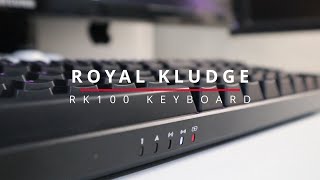 ROYAL KLUDGE RK100 MECHANICAL KEYBOARD BROWN SWITCH  SIZE COMPARISON WITH RK68 [upl. by Chiaki594]