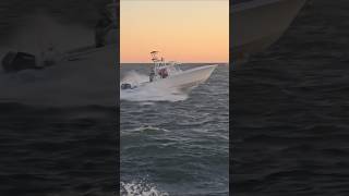 Center Console Boat Sets Out To A Gorgeous Sunrise  Point Pleasant Beach [upl. by Brendin261]