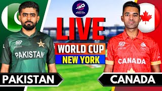 Pakistan vs Canada T20 World Cup Match  Live Score amp Commentary  PAK vs CAN Live  T20 WC 2024 [upl. by Ellinad]