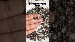 Silver Metal Earring Stud for All Type Earring Making shorts ytshorts tutorial earringstud [upl. by Hubert928]