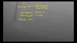 Calculate the Calorific Value of the fuel [upl. by Missie]