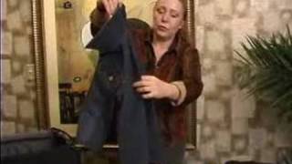 Folding Clothes in a Suit Case  How to Fold a Jean Jacket for a Suitcase [upl. by Perren]