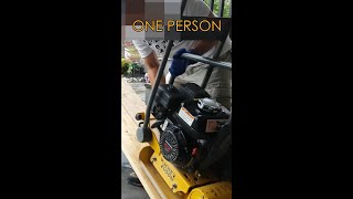 5 Easy Tips to LoadUnload Rental Plate Compactor Boulders and Concrete Mix Shorts [upl. by Ennaecarg]