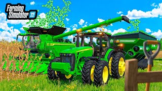 MILLIONAIRE FARM HARVEST JOHN DEERE X9  TRACTOR  FS22 [upl. by Adrianna369]