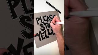 IT’S CAPS LOCK DAY YELLING IS PERMITTED IN COMMENTS BLOCK LETTERING ART [upl. by Yauq]