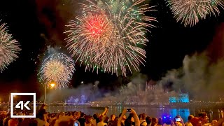 🇭🇺 Budapest Hungary  Fireworks Show 4K UHD 60fps [upl. by Atinra86]