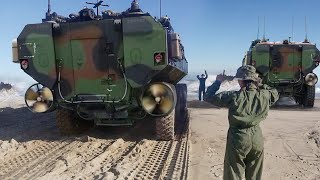 Testing Massive Propellers of US Brand New ACVs Before Jumping Into Water [upl. by Nirrat]