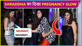 Shraddha Arya First Public Appearance After Announcing Pregnancy Friends Call Her Mummy [upl. by Harwill]