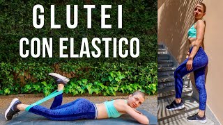 10 MIN PER GLUTEI ALTI E SODI Esercizi da fare a casa con elastico [upl. by Illyes]