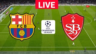 🔴LIVE  Barcelona vs Brest  UEFA Champions League 2425  Live Stream Full Match [upl. by Courtund]