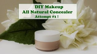 DIY Makeup  All Natural Concealer  First Attempt 2016 [upl. by Zsazsa]