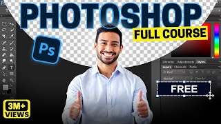 Adobe Photoshop Course for Beginners 12 Hours  Photoshop Tutorial for All Shapes amp Tools [upl. by Ayifas]