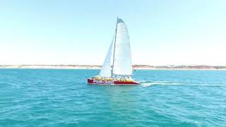 Sailing Catamaran Tours In Algarve Going To The Benagil Cave amp BBQ On The Beach [upl. by Amargo257]