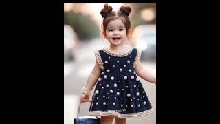 Beautiful baby modeling ❣️trending baby frockmodel cute aishorts fashion runway kidsfyp [upl. by Akinot141]