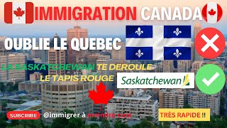 CA Ne tintéresses plus au Québec la Saskatchewan te déroule grandement le tapis rouge  just clic [upl. by Phi]