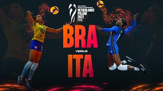 🇮🇹 ITA vs 🇧🇷 BRA  Highlights Semi Finals Womens World Championship 2022 [upl. by Marquez]