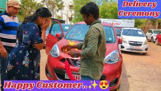 USED CARS  NISSAN MICRA XV  2013  DELIVERY CEREMONY  HAPPY CUSTOMER  SALESPINEAUTOSTN CHENNAI [upl. by Aneerehs]