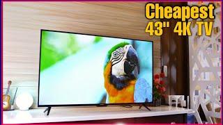 CHEAPEST 43 inch 4K Android TV 2021  best 43quot 4k TV Under 25000  India [upl. by Sirahs278]