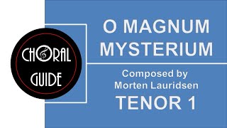 O Magnum Mysterium  TENOR 1 Lauridsen [upl. by Clarinda34]