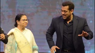 Salman Khan Made CM Mamta Banerjee Dance On Stage During International Kolkata Film Festival [upl. by Lokin]