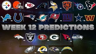 NFL WEEK 12 REVIEW WHO DO YALL GOT MUST SEE PREDICTIONS TUNE IN [upl. by Carla]