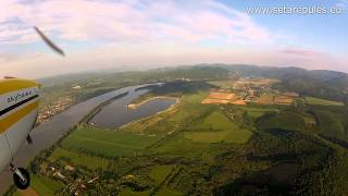 Sétarepülés Budapestről a Dunakanyarig és vissza Sightseeing Flight to Danube Bend from Budapest [upl. by Kasevich]