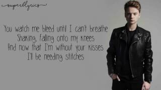 Conor Maynard Cover  Stitches Lyrics [upl. by Aehtela]