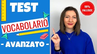 TEST VOCABOLARIO italiano 99 della gente fallisce e TU Impara a parlare italiano da NATIVO 😃 [upl. by Magnolia]