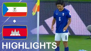 Cambodia vs Equatorial Guinea  Highlights  Nation Friendly Match 23032024 [upl. by Lenny154]