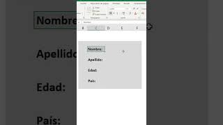 🔥Formato FORMULARIO en Excel excel consejos exceltips exceltutorial tutorial trucos tips [upl. by Cissie]