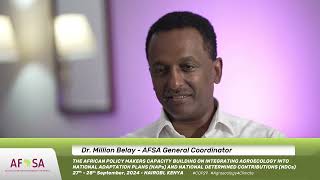 COP29 Insights Dr Million Belay on the Role of Agroecology in Climate Action [upl. by Py]