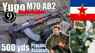 Yugo AK 🇷🇸 M70AB2 Zastava underfolder to 500yds Practical Accuracy [upl. by Goodwin]