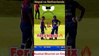 Nepal vs Netherlands 🇳🇱🇳🇵 Hindi commentary  Kushal hits 6  T20 worldcup live  cricket [upl. by Ehc]