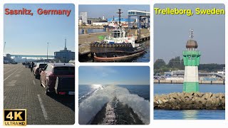 25 hrs FRSFerry trip Sassnitz Germany to Trelleborg Sweden [upl. by Gnilyarg]