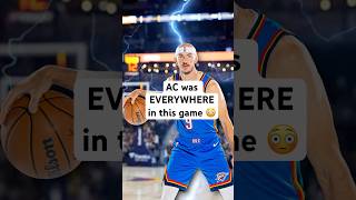 Alex Caruso makes his Oklahoma City Thunder debut nba basketball okcthunder thunderup [upl. by Etak]