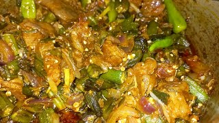 Bhindi gosht Recipe Bhindi gosht ka saln chatpti bhindi gosht Bhindi gosht punjabi style [upl. by Llerdnod]