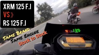 XRM 125 fi VS RS 125 fi [upl. by Anitsrik]