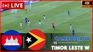 ⚽ Live Cambodia vs Timor Leste  AFF W Championship 2024  Football Live Full Match Simulation [upl. by Herwin]