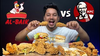 KFC Vs Al Baik  Crispy Fried Chicken  Double Down Burger  Zinger Pro Burger  Chicken Nuggets [upl. by Ahsiener778]