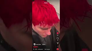 AWSTEN KNIGHT GETS HIS HAIR DYED RED FOR 2022 ERA [upl. by Melentha961]