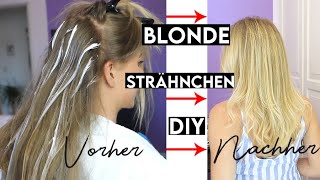 Make your own highlights  natural BALAYAGE look  bleach blonde hair OMBRE [upl. by Derman]