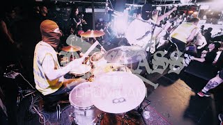 PINTGLASS  4K  DRUM CAM  FULL SET  BEAT EM DOWN FEST  REBELLION MANCHESTER  060424 [upl. by Terraj]