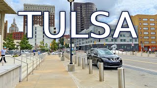 Downtown Tulsa Oklahoma USA  Virtual Driving Tour [upl. by Nemrac]