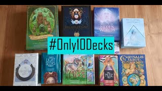 Only10Decks  Favorite Tarot and Oracle Decks 2021 [upl. by Rawde]