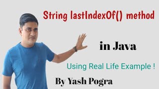 Java String lastIndexOf Method  Java String lastIndexOf method example [upl. by Nostrebor]