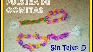 Pulsera con Anillo de LigasGomitas sin Telar Super fácil [upl. by Jelle13]