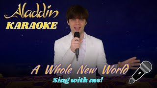 A Whole New World Aladdin part only  Karaoke From Disneys quotAladdinquot [upl. by Suu]